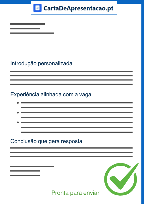 Exemplo de carta de apresentação